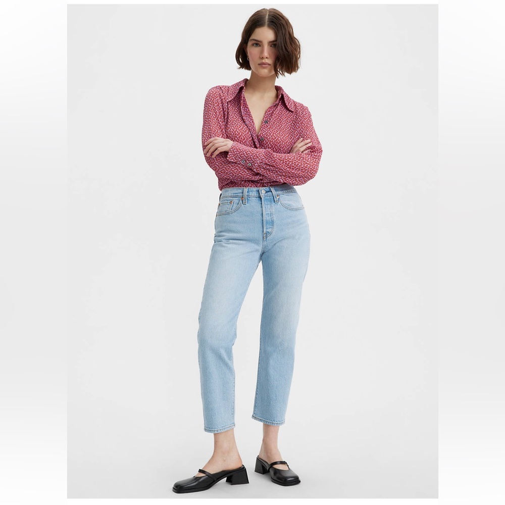 Levi’s Wedgie STRAIGHT FIT WOMEN'S JEANS (ankle) light denim - Size 24